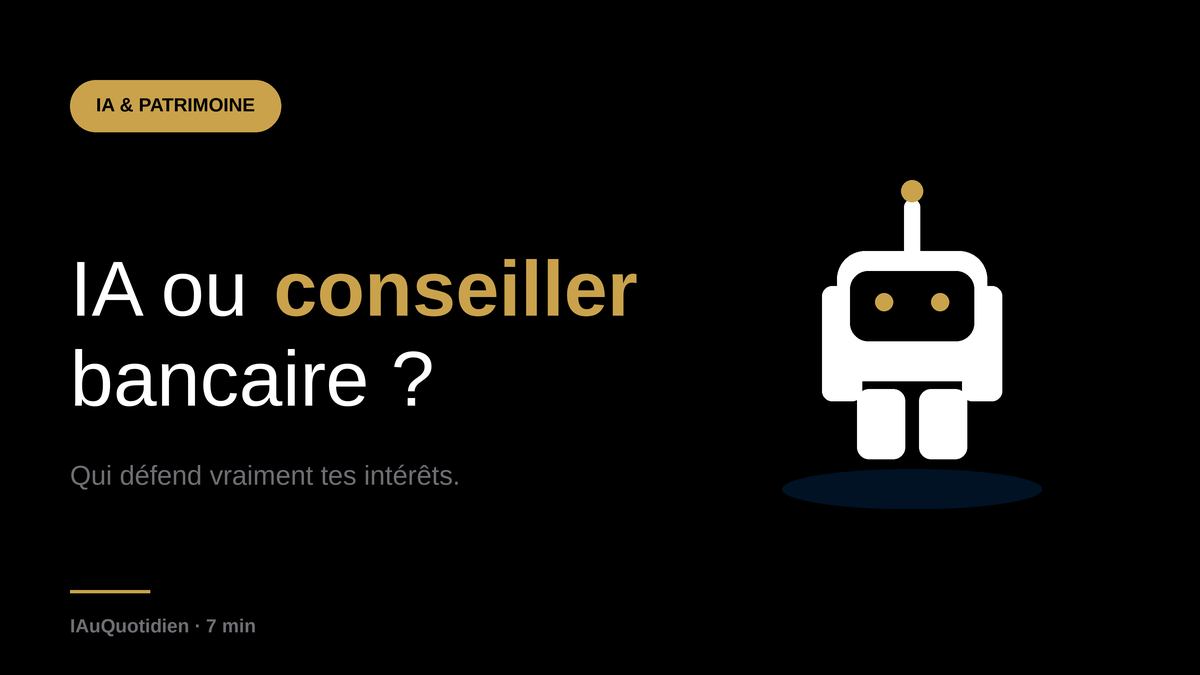 IA ou conseiller bancaire : qui défend vraiment tes intérêts ?